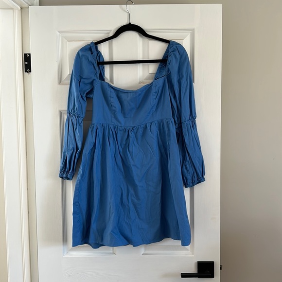 Reformation Michaela Puff Sleeve Mini Dress Size 8 - Picture 2 of 7